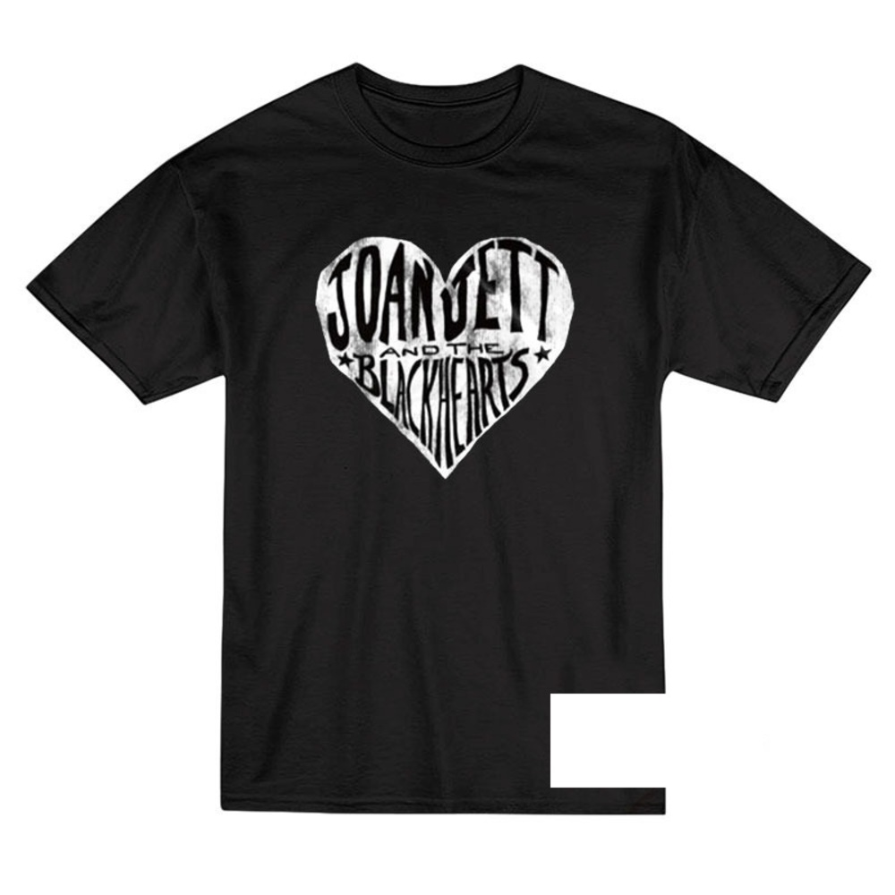 Joan Jett And The Blackhearts White Heart T-Shirt